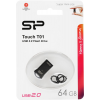 USB Flash накопитель 64Gb Silicon Power Touch T01 Silver (SP064GBUF2T01V1K), фото 