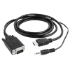 Кабель-переходник Cablexpert A-HDMI-VGA-03-6 1.8м черный, фото 