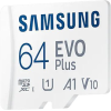 Карта памяти Samsung 64GB microSD EVO Plus SD Adapter MB-MC64KA/RU, фото , изображение 6