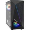 Корпус Miditower ExeGate EVO-8225 (ATX, без БП, 2*USB+1*USB3.0, черный, 2 вент. с RGB подсветкой и полоса на передней панели, боковая панель - закаленное стекло), фото  Корпус Miditower ExeGate EVO-8225 (ATX, без БП, 2*USB+1*USB3.0, черный, 2 вент. с RGB подсветкой и полоса на передней панели, боковая панель - закаленное стекло), фото