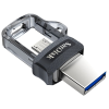 USB Flash накопитель 16Gb Sandisk Ultra Dual Drive m3.0 (SDDD3-016G-G46) Черный, фото , изображение 2