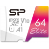 Карта памяти 64Gb MicroSD Silicon Power Elite + SD адаптер (SP064GBSTXBV1V20SP), фото 