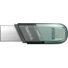 Флеш Диск Sandisk 64Gb iXpand Flip SDIX90N-064G-GN6NN USB3.1 зеленый/серебристый, фото  Флеш Диск Sandisk 64Gb iXpand Flip SDIX90N-064G-GN6NN USB3.1 зеленый/серебристый, фото