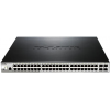 Коммутатор  D-Link DGS-1210-52P/ME/B1A, L2 Managed Switch with 48 10/100/1000Base-T ports and 4 1000Base-X SFP ports (8 PoE ports 802.3af/802.3at (30 W), 16 PoE ports 802.3af (15,4 W), PoE Budget 193 W).  16K Mac, фото 