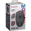 Мышь проводная Defender Icon MB-057 (52057) чёрный, фото , изображение 3