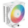 Кулер DEEPCOOL AG400 DIGITAL WH ARGB LGA1700/1200/115X/AM5/AM4 (9шт/кор, TDP 220W, PWM, ARGB Fan 120mm, 4 тепл. трубки, белый) RET, фото 