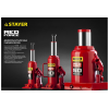 Домкрат STAYER 43160-20_z01  гидравлический бутылочный red force 20т 242-452мм, фото , изображение 8