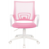Кресло Бюрократ CH-W695NLT розовый TW-06A TW-13A сетка/ткань крестовина пластик пластик белый, фото , изображение 2