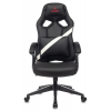 Кресло игровое Zombie DRIVER черный/белый искусственная кожа с подголов. крестовина пластик, фото , изображение 2