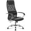 Кресло руководителя Бюрократ CH-609SL/BLACK спинка сетка черный TW-01 TW-11 искусст.кожа/ткань крестовина хром, фото 
