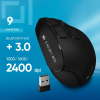 Мышь Oklick/Оклик 990MW черный оптическая (2400dpi) silent беспроводная BT/Radio USB для ноутбука (9but), фото , изображение 2