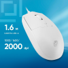 Мышь Оклик 147M белый оптическая (2000dpi) USB (4but), фото , изображение 2
