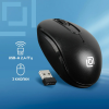 Мышь Оклик 505MW черный оптическая (1000dpi) беспроводная USB для ноутбука (3but) Черный, фото , изображение 2
