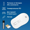 Мышь Оклик 509MW white белый оптическая (1600dpi) беспроводная USB для ноутбука (3but), фото , изображение 4
