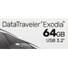 Флеш Диск Kingston 64Gb DataTraveler Exodia DTX/64GB USB3.1 черный/голубой, фото , изображение 6