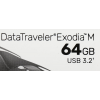 USB Flash накопитель 64Gb Kingston DataTraveler Exodia M (DTXM/64GB) черный/синий, фото , изображение 4