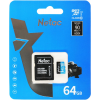 Карта памяти 64Gb microSDHC Netac + adapter (NT02P500STN-064G-R), фото , изображение 2