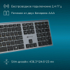 Клавиатура Оклик 890S серый USB беспроводная slim, фото , изображение 4