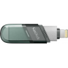 Флеш Диск Sandisk 64Gb iXpand Flip SDIX90N-064G-GN6NN USB3.1 зеленый/серебристый, фото , изображение 2 Флеш Диск Sandisk 64Gb iXpand Flip SDIX90N-064G-GN6NN USB3.1 зеленый/серебристый, фото , изображение 2