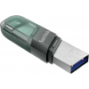 Флеш Диск Sandisk 64Gb iXpand Flip SDIX90N-064G-GN6NN USB3.1 зеленый/серебристый, фото , изображение 3 Флеш Диск Sandisk 64Gb iXpand Flip SDIX90N-064G-GN6NN USB3.1 зеленый/серебристый, фото , изображение 3