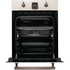 Встраиваемая электрическая духовка Korting OKB 4941 CRB, ширина 45 см, аналоговые часы в классическом стиле Frank Muller, таймера с функцией отключения, 9 режимов нагрева, объем духовки 45 л, телескопические направляющие на одном уровне, двухслойное остек, фото , изображение 4