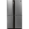 Холодильник Sharp SJ-EX93PSL нержавеющая сталь трёхкамерный  345/211 л морозилка снизу Side by Side, фото 