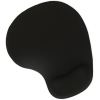 Коврик для мыши с подушкой под запястье Gembird MP-WR-BLACK, черный, 225х195х5мм, ткань+резина, блистер, фото 