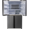 Холодильник Sharp SJ-EX93PSL нержавеющая сталь трёхкамерный  345/211 л морозилка снизу Side by Side, фото , изображение 2