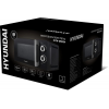 Микроволновая печь Hyundai HYM-M2054 20л. 700Вт черный/серебристый, 20 л, 700 Вт, переключатели - поворотный механизм, фото , изображение 2