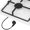 Газовая варочная панель HOMSAIR HGE643WH, белый, фото , изображение 9