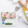 Весы кухонные Vitek VT-2414 (MC) цветы 1. Максимальный вес 10 кг  2. Цена деления 1 г 3. Размер LCD дисплея 95х18 мм, фото , изображение 4