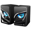 Колонки 2.0 Qumo Rage AS005, 10 ВТ, объемное звучание, синяя подсветка (отключаемая), USB+Jack 3,5мм, фото 