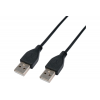 Кабель USB2.0 Cablexpert CC-USB2-AMAM-1M, AM/AM, экран, 28/26AWG, медь, Pro, 1м, черный, пакет, фото , изображение 2 Кабель USB2.0 Cablexpert CC-USB2-AMAM-1M, AM/AM, экран, 28/26AWG, медь, Pro, 1м, черный, пакет, фото , изображение 2