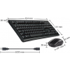 Клавиатура + мышь A4Tech 3000NS клав:черный мышь:черный USB беспроводная Multimedia, фото , изображение 3