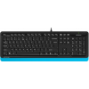 Клавиатура + мышь A4Tech Fstyler F1010 Black/Blue, фото , изображение 2