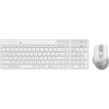 Клавиатура + мышь A4Tech Fstyler FB2800C Air2 White клав:белый/серый мышь:белый/серый USB беспроводная Bluetooth/Радио slim, фото 