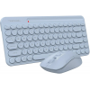 Клавиатура + мышь A4Tech Fstyler FG3200 Air2 клав:синий мышь:синий USB беспроводная slim Multimedia, фото , изображение 3