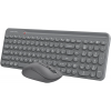 Клавиатура + мышь A4Tech Fstyler FG3300 Air2 клав:серый мышь:серый USB беспроводная slim Multimedia, фото , изображение 4