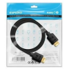 Кабель EXPLOYD EX-K-1491 HDMI-HDMI/V2.0/4K 60Hz/круглый/черный/3М, фото , изображение 2
