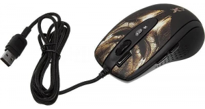 Мышь проводная A4Tech XL-750BH Чёрный, фото 