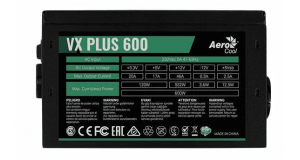 Блок питания 600W AeroCool VX-600 PLUS, фото 