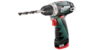 Аккумуляторная дрель-шуруповерт Metabo PowerMaxx BS Basic, 12 В, 2.0 А·ч х2, коробка, фото 