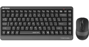 Клавиатура + мышь A4Tech Fstyler FGS1110Q клав:черный/серый мышь:черный/серый USB беспроводная Multimedia, фото 