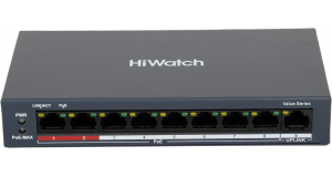 Коммутатор Hikvision HiWatch DS-S908P(B), фото 