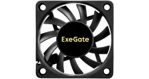 Вентилятор 12В DC ExeGate EX06010B3P (60x60x10 мм, 2-Ball (двойной шарикоподшипник), 3pin, 2000RPM, 16dBA), фото 