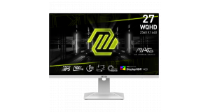 Монитор 27 MSI MAG 274QRFW 27 16:9 WQHD(2560x1440) Rapid IPS,1ms, 1000:1, 100M:1, 400nit, 178/178, 2xHDMI 2.0b, DP 1.4a, Tilt, Swivel, Height,Pivot,VESA,180Hz,White,1y w-ty, фото 