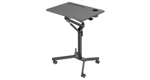 Стол для ноутбука Cactus VM-FDS101B столешница МДФ черный 70x52x105см (CS-FDS101BBK), фото 