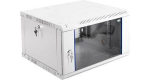 Шкаф телеком. настенный разборный 6U (600х520) дверь стекло (ШРН-Э-6.500) (1 коробка), фото 