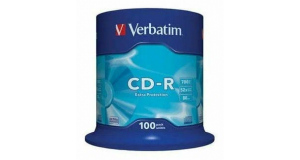 Диск CD-R Verbatim 700Mb 52x Cake Box (100шт) (43411), фото 