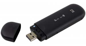 Модем 2G/3G/4G ZTE MF79RU USB Wi-Fi Firewall +Router внешний черный, фото 